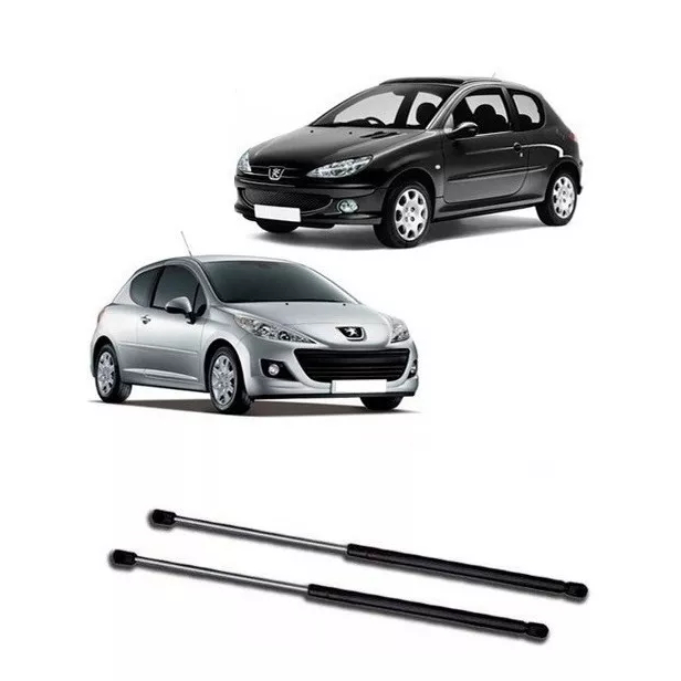 Par Amortecedor Tampa Traseira Malas Peugeot 206 e 207 Hatch em Oferta na Shopee