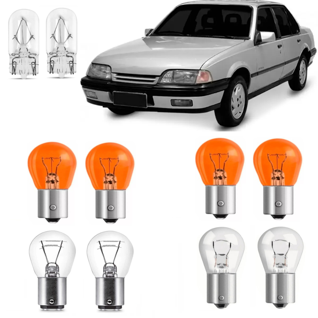Lâmpadas Lanterna Traseira Monza Opala Omega Kadett Chevette Silverado Seta Freio Ré Lanterna