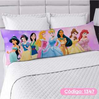 Travesseiro De Corpo Com Fronha Xuxão Fibra de Silicone Personagem 1.25x0.45cm Princesas Disney em Oferta na Shopee