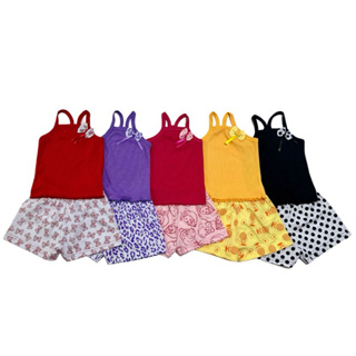 kit com 5 conjuntos top alça verão infantil menina em Oferta na Shopee