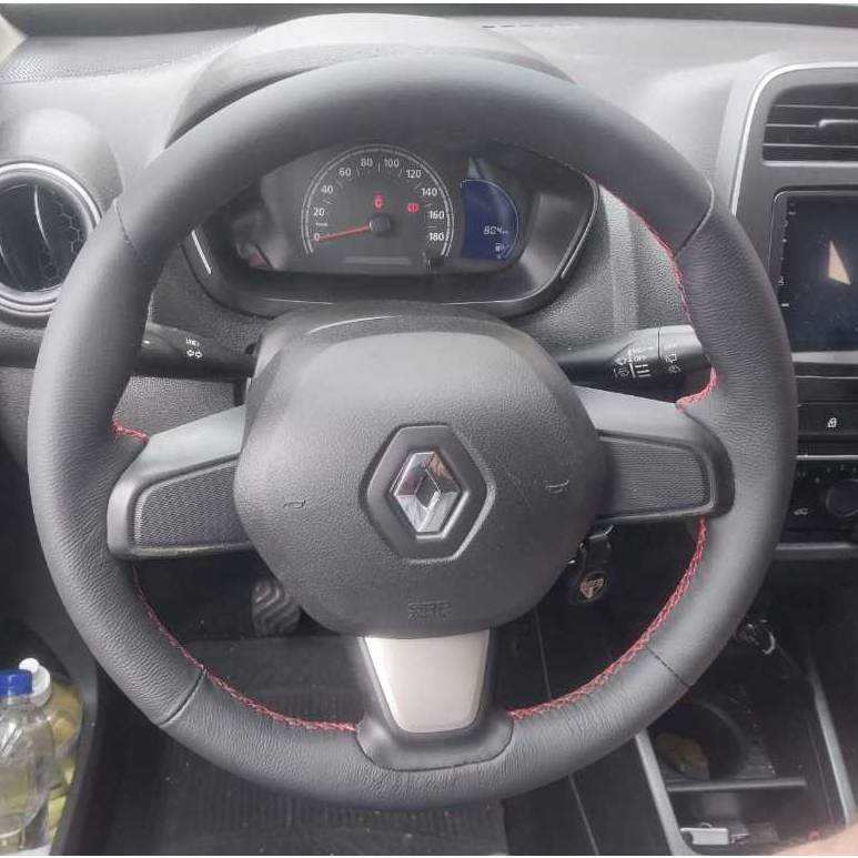 cpa de volante costurada kwid em Oferta na Shopee