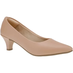 Scarpin Feminino Salto Baixo Bico Fino 205-02