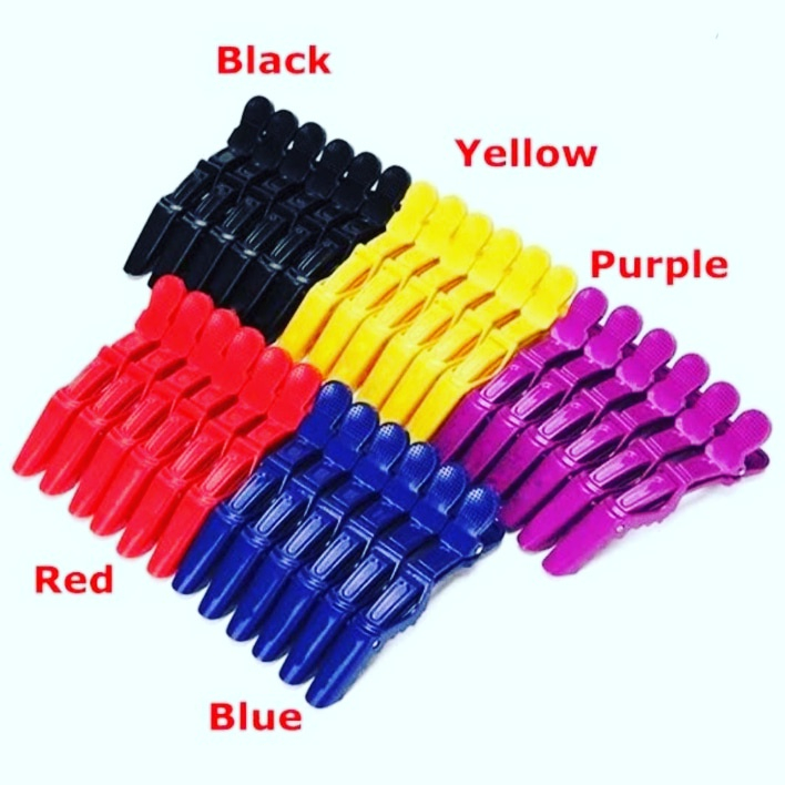 Presilha Jacare Crocodilo Clip Para Cabelo Cabeleireiro com 6 - 12 - 18  Unidades em Oferta na Shopee