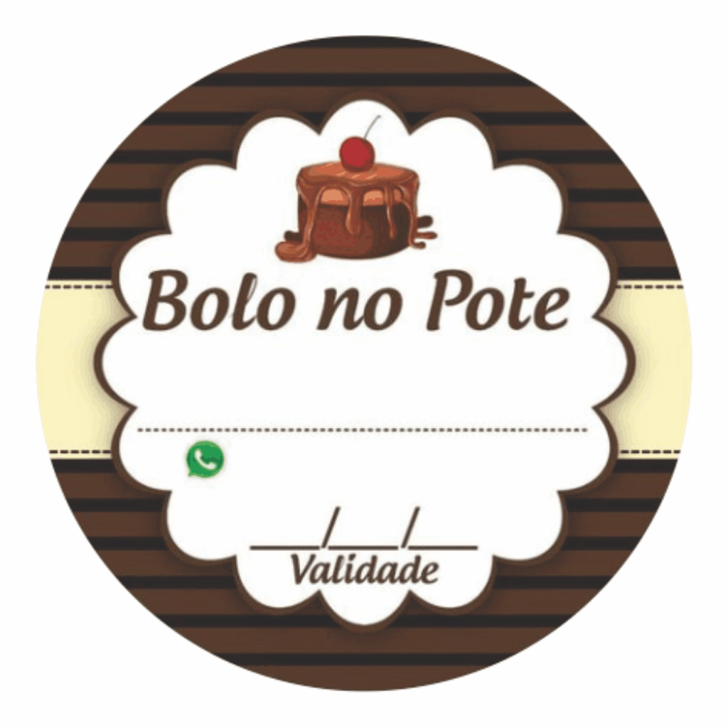 50 100 150 200 UNIDADES ADESIVO ETIQUETA TAG REDONDO 3,5 CM  BOLO DE POTE MODELO 1 A PROVA DE AGUA  AUTO ADESIVA UNIDADES PARA EMBAGENS CAIXAS SAQUINHO PAPEL TERMICO POTES E POTES DE GELADEIRA em Oferta na Shopee