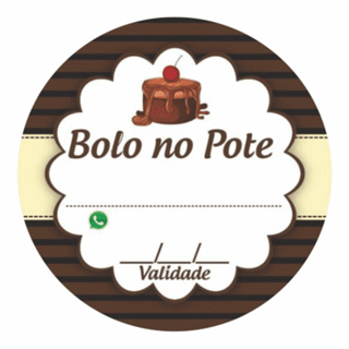 50 100 150 200 UNIDADES ADESIVO ETIQUETA TAG REDONDO 3,5 CM  BOLO DE POTE MODELO 1 A PROVA DE AGUA  AUTO ADESIVA UNIDADES PARA EMBAGENS CAIXAS SAQUINHO PAPEL TERMICO POTES E POTES DE GELADEIRA em Oferta na Shopee