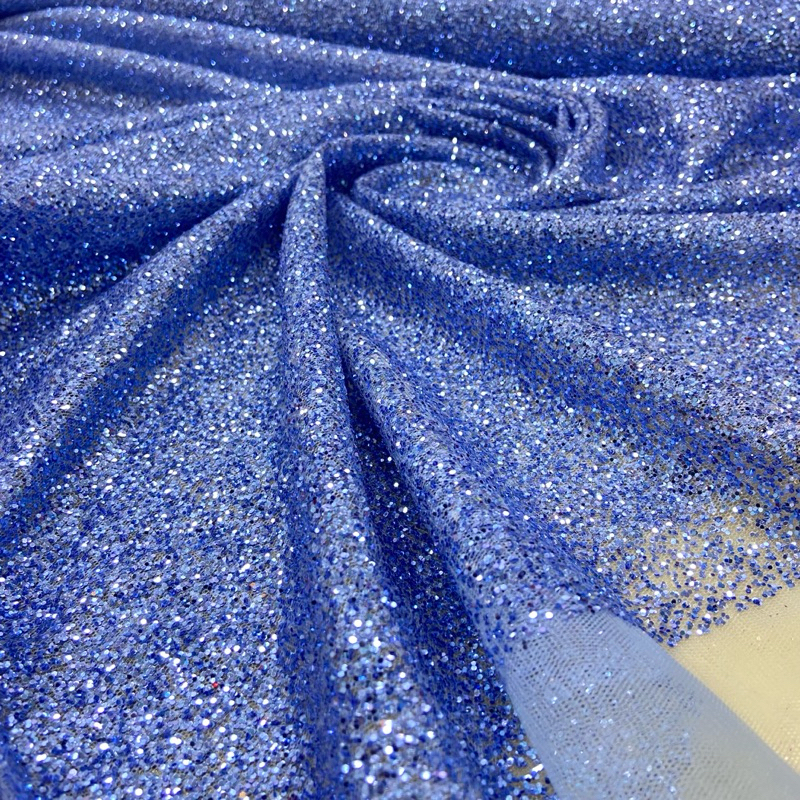 Tecido Tule Explosão Glitter Flocado Metro 1,45 de Largura em Oferta na Shopee