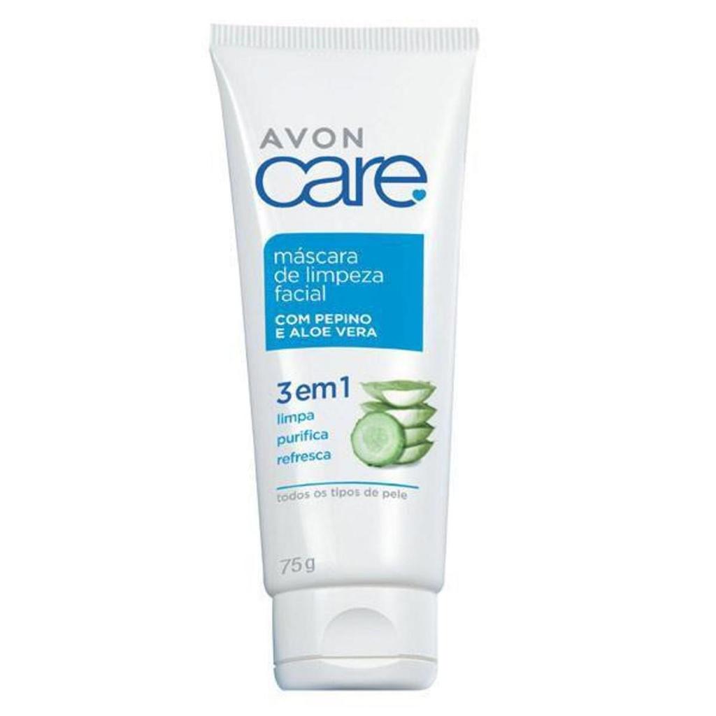 Avon Care Máscara de Limpeza Facial Pepino e Aloe Vera 75g em Oferta na Shopee