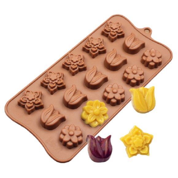 OFERTA Forma de Chocolate Silicone Doces Gelo Gelatina Molde Bombom CLINK
