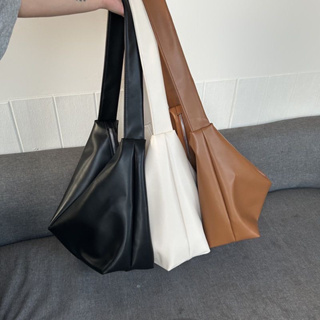 Textura elegante, estilo preguiçoso couro macio, extra grande capacidade casual de um ombro cross-body bolsa feminina618 em Oferta na Shopee