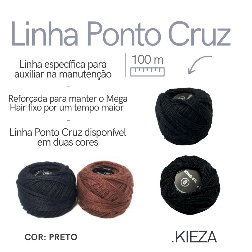 Linha Ponto Cruz Especifica Para Entrelace Mega Hair Ponto Americano Nó Italiano em Oferta na Shopee