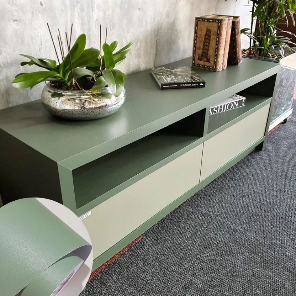 Vinil Adesivo Jateado Envelopamento Verde Frosty Imprimax 5m x 60cm