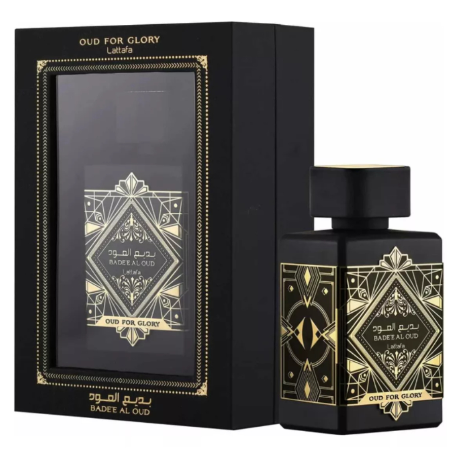 PERFUME ÁRABE MASCULINO - OUD FOR GLORY - LATTAFA - BADEE AL OUD - 100ML - ORIGINAL