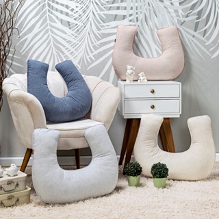 Almofada Amamentação Apoio de Amamentar Premium Linho 100% Algodão Capa Removível Batistela Baby em Oferta na Shopee