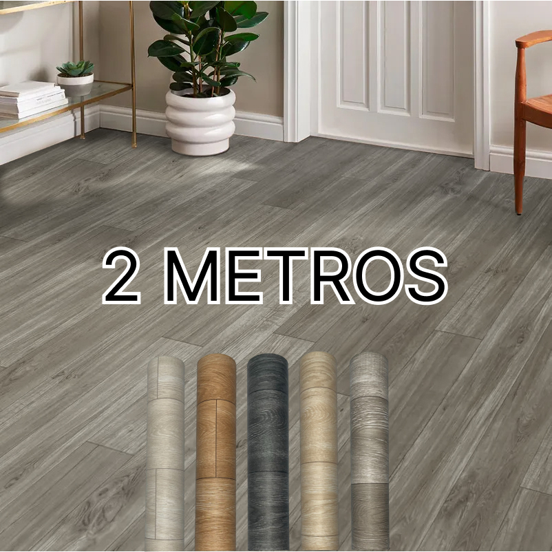 Adesivo Para Piso, Vinílico, Imita Laminado De Madeira, Resistente, Lavável Piso Autocolante 2mx61cm