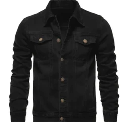 Jaqueta masculina slim fit outono inverno promoção Trucker denim