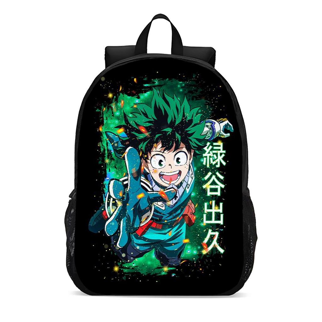 Mochila escolar infantil boku no hero anime promoção