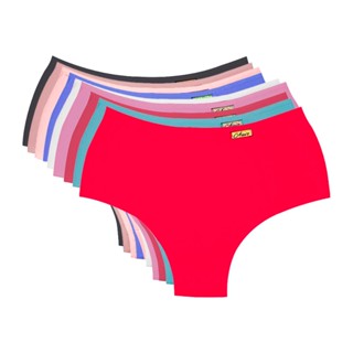 kit 5 calcinhas plus size cós alto em microfibra