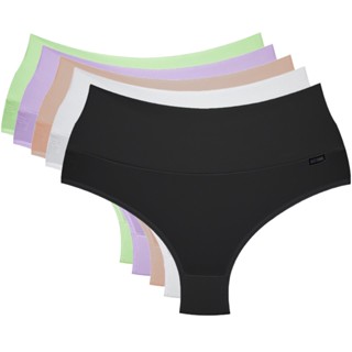 Kit 5 Lindas Calcinhas Cos Alto Lingerie Modeladora