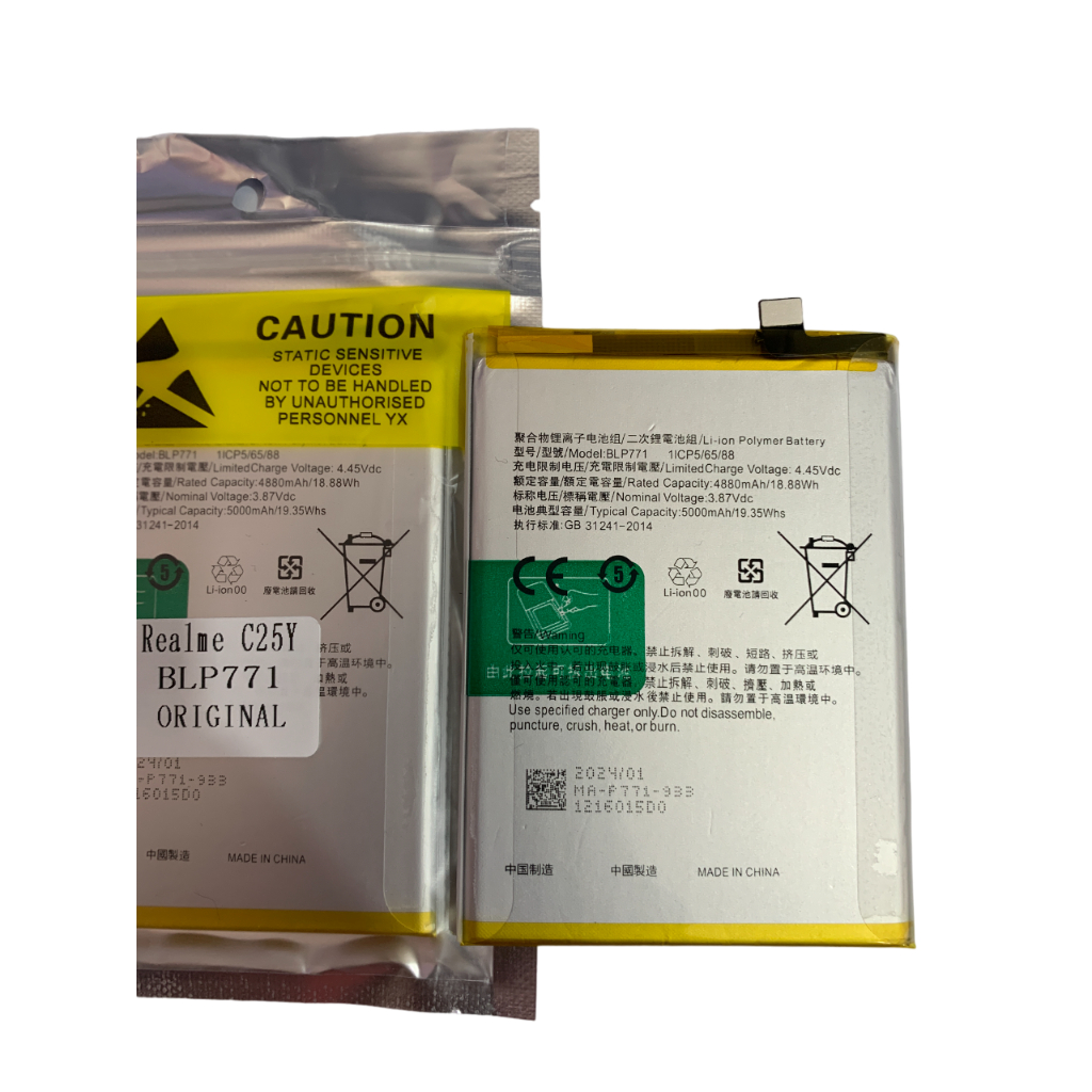 Bateria BLP771 PARA Realme 7i, Realme C3, Realme 6i, Narzo 10. ORIGINAL + GRNT