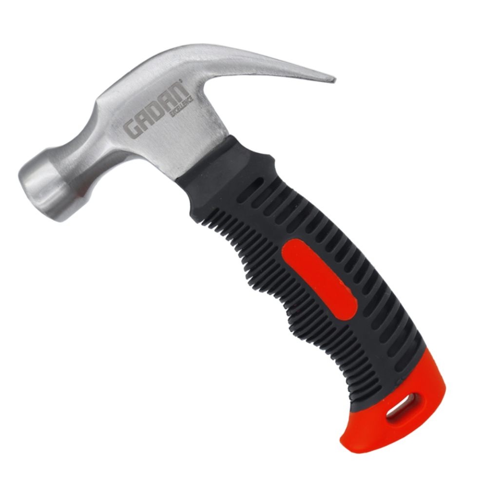 Martelo Cabo curto Mini 16cm Emborrachado Martelinho Gadan