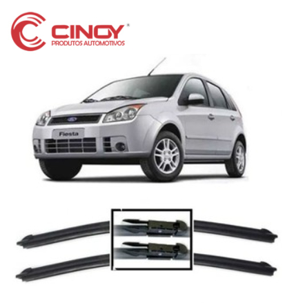 Par Palhetas Limpador De Parabrisa Dianteiro Ford Fiesta Rocam Brasileiro 2011 2012 2013 2014 em Oferta na Shopee