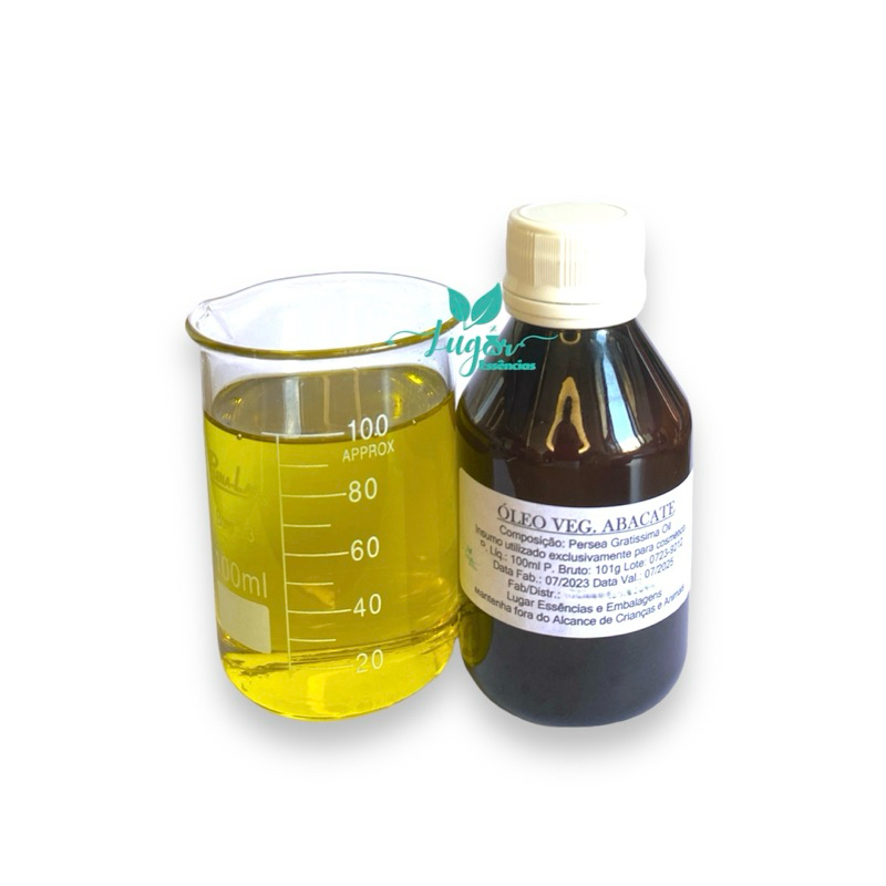 Óleo vegetal Abacate 100ml - Uso Cosmético