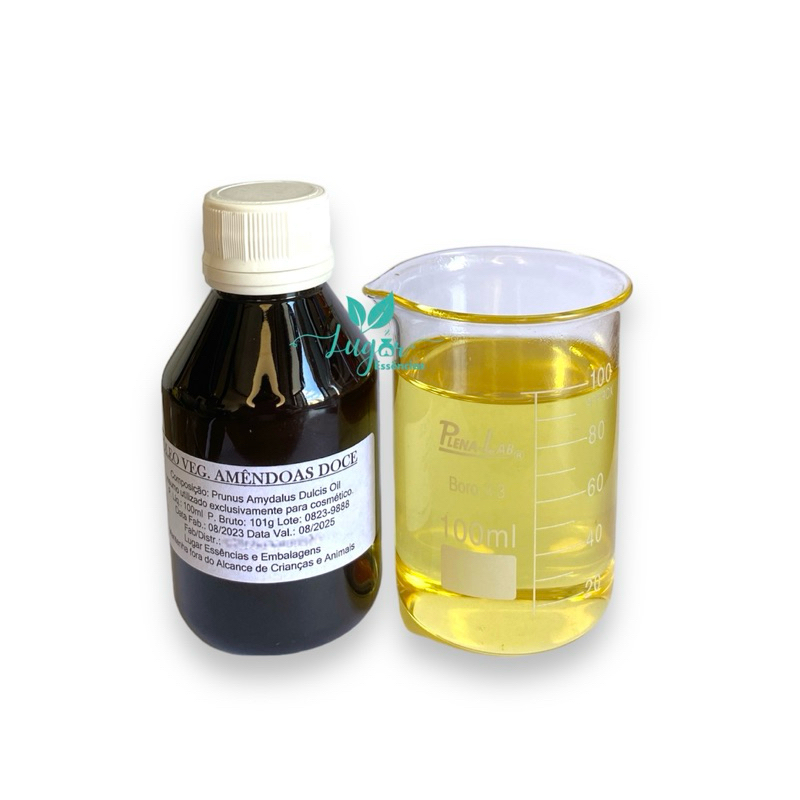 Óleo Vegetal Amêndoas Doce 100ml - Uso Cosmético