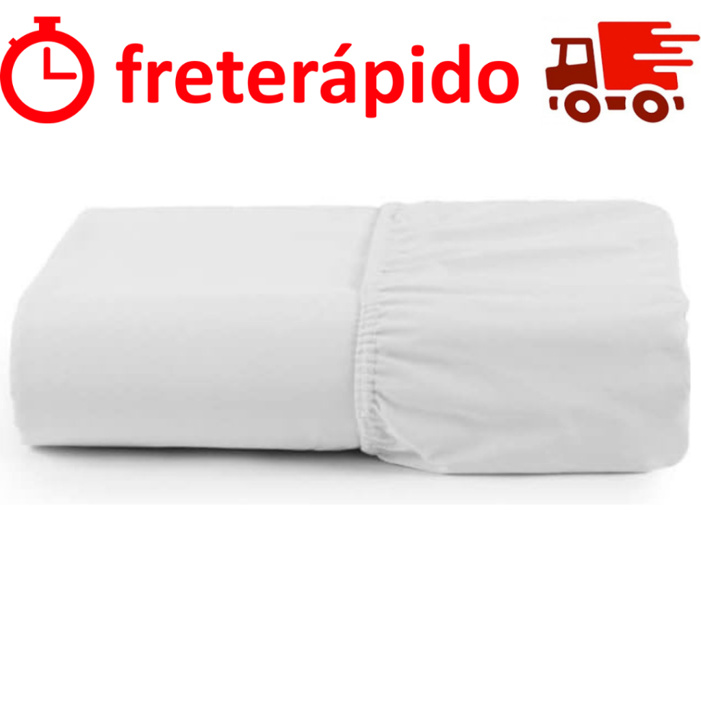 Lençol para Cama de Solteiro com Elástico avulso 100% Poliéster MicroPercal lencol Peletizado