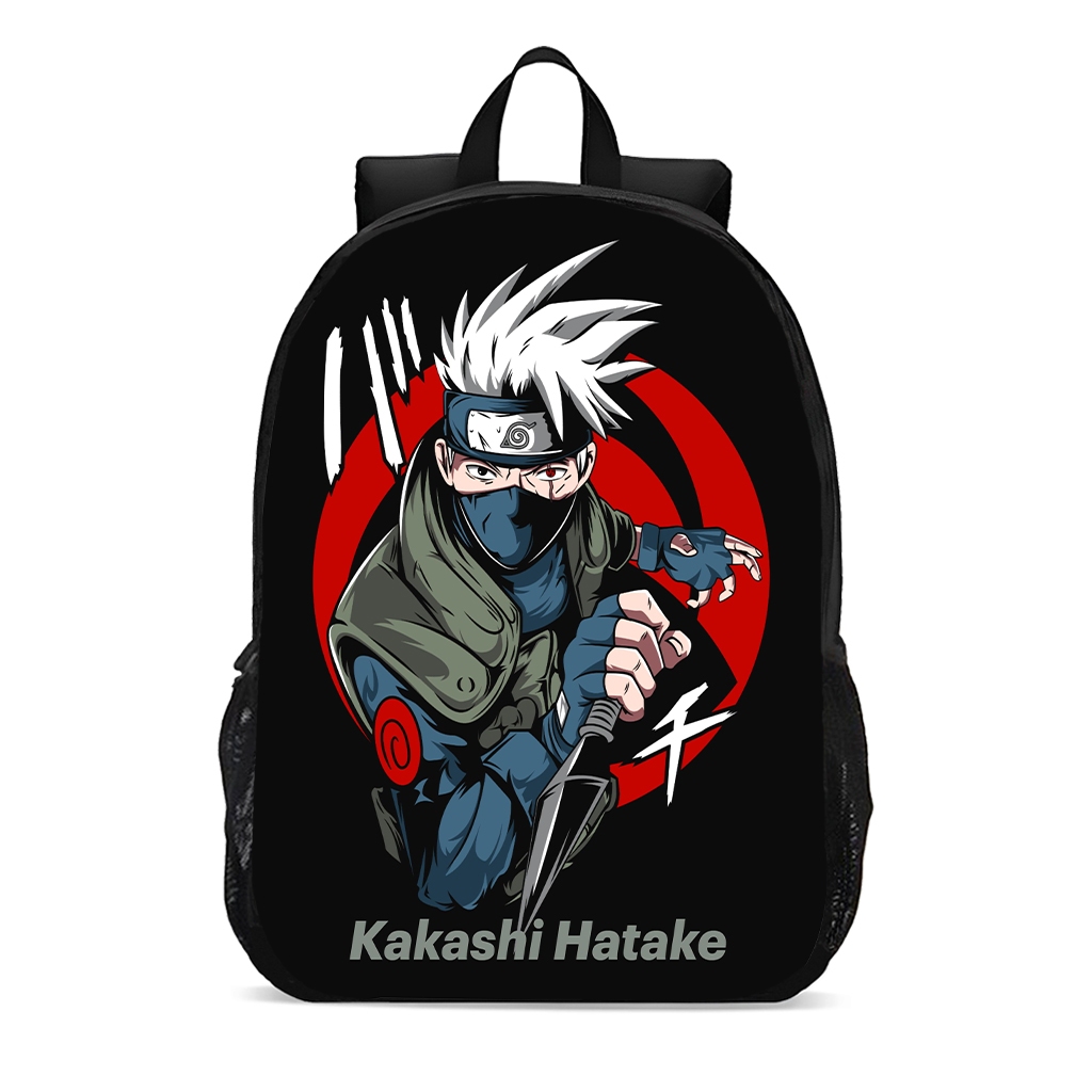 Mochila escolar infantil anime naruto kakashi hatake promoção