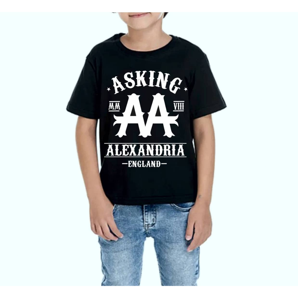 Camisetas Infantis Crianças a Adolescentes - Bandas Rock - Asking Alexandria