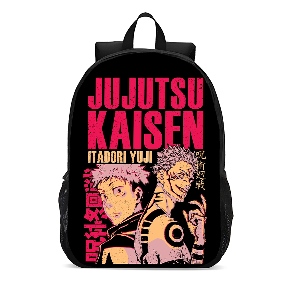 Mochila escolar infantil jujutso kaisen anime personagens bolsa passeio meninos