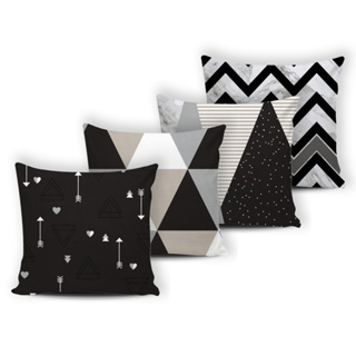 Kit 04 Capas de Almofada Decorativas Modernas Luxo - 036 em Oferta na Shopee