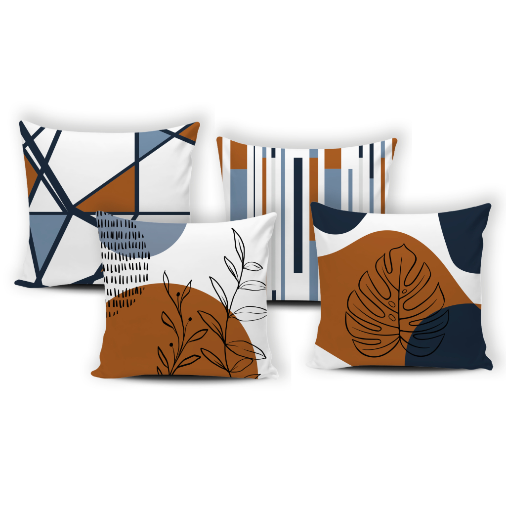 Kit 04 Capas de Almofada Decorativas Modernas Luxo - 078 em Oferta na Shopee