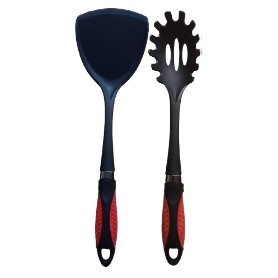 Kit Pegador e Espátula  de Nylon resistente Multiuso Para Ovos Bife Panqueca Tapioca arroz macarrão