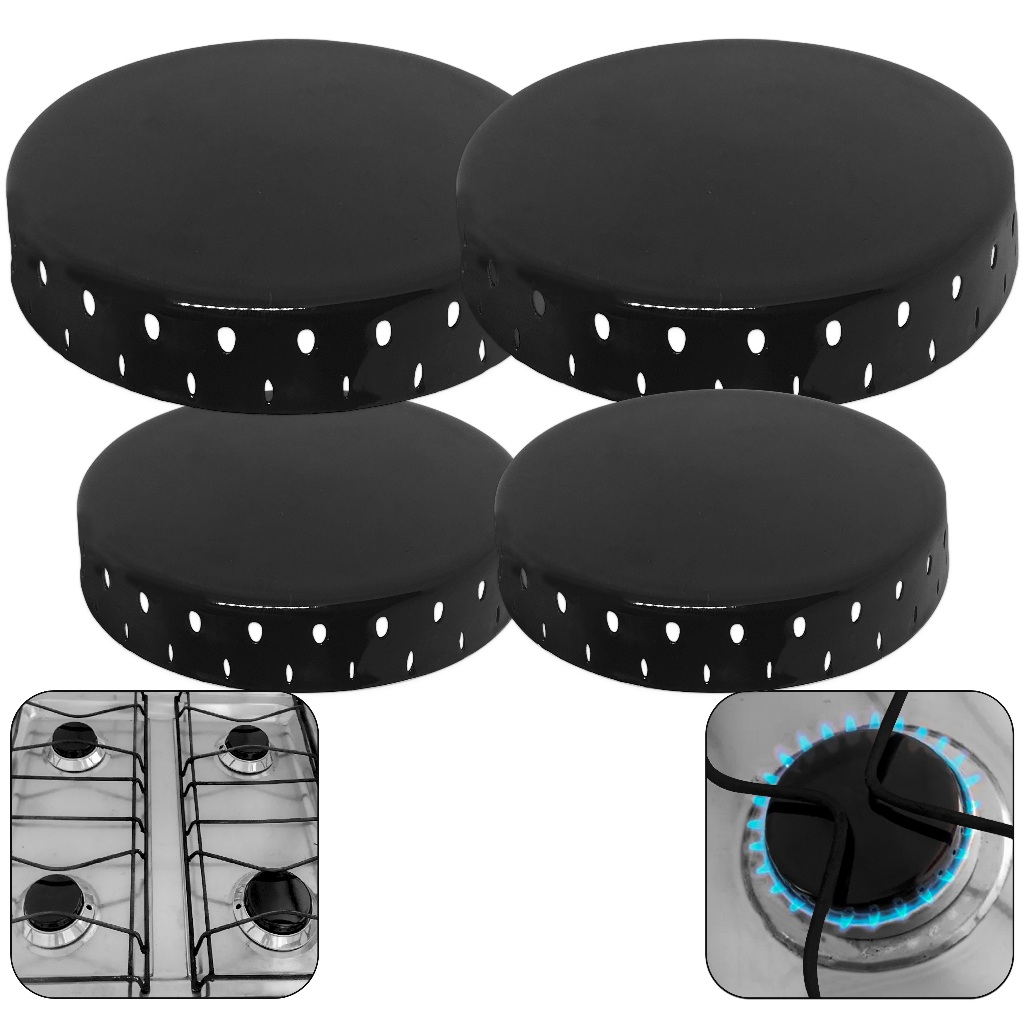 4 Espalhador Tampinha Fogao Dako Continental Consul 2 Pequeno 2 Grande