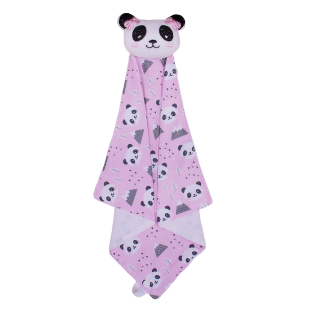 Naninha Para Bebe Com Prendedor de Chupeta / Neném Bichinhos Menina Panda em Oferta na Shopee