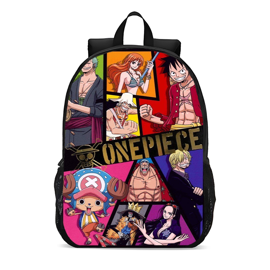Mochila escolar juvenil infantil anime mangá jovem one piece chapéu de palha promoção