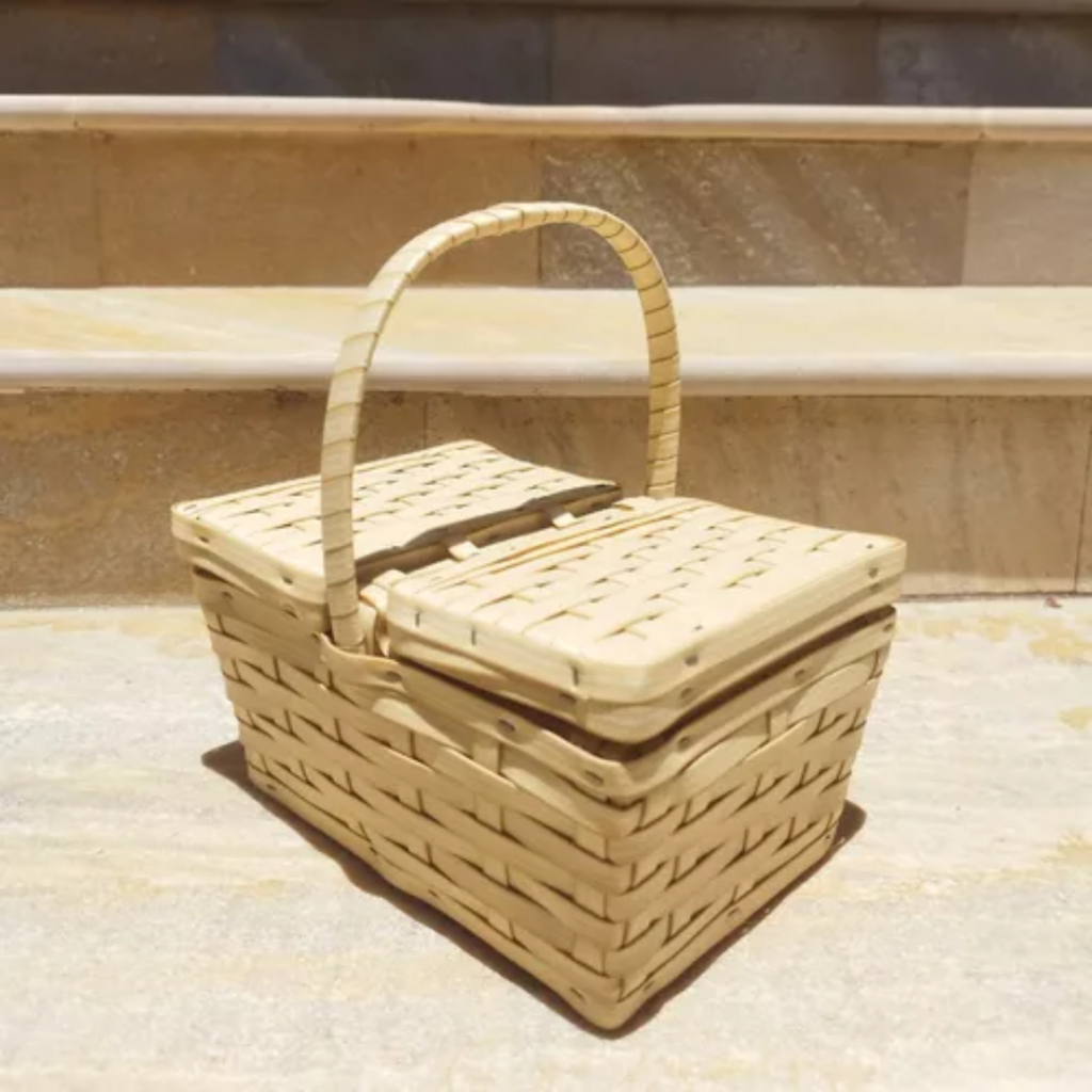 Kit 6 Cesta de Piquenique Fibra Sintética 22x15x11 Mini em Oferta na Shopee