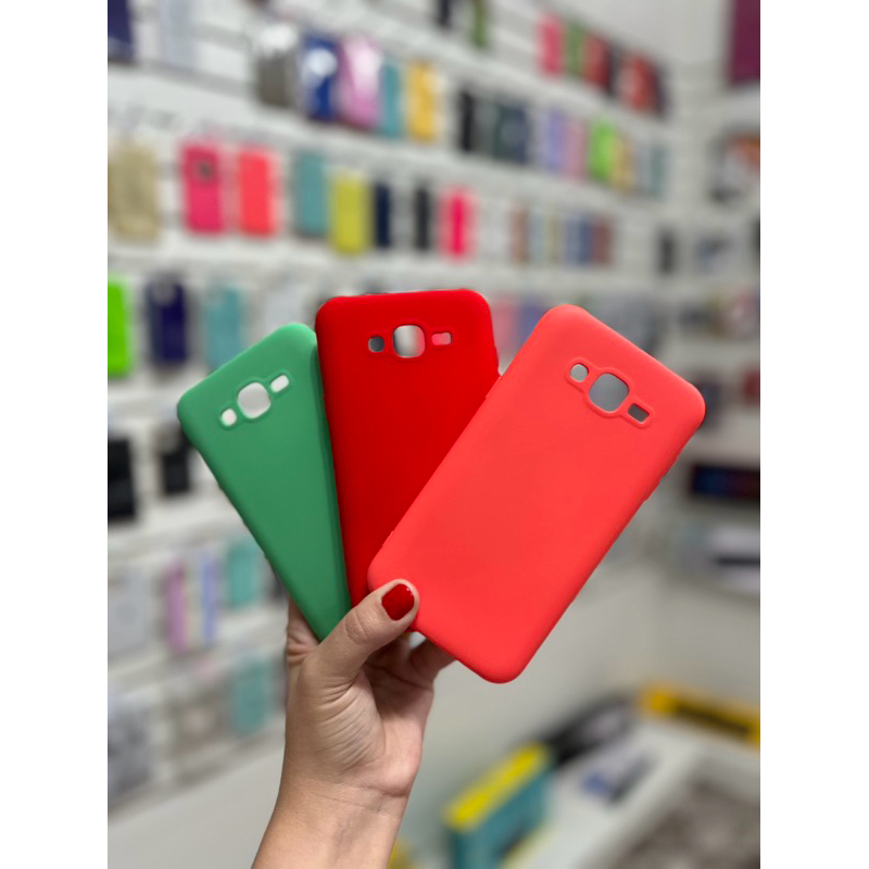 Capinha Capa Galaxy J7 de Silicone 100% aveludada PREMIUM (CASE) Galaxy J 7 👍.