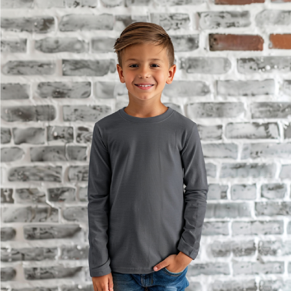 Camisa proteção Termica  solar Masculina Infantil e Juvenil uv lisa - segunda pele uv fator 50+