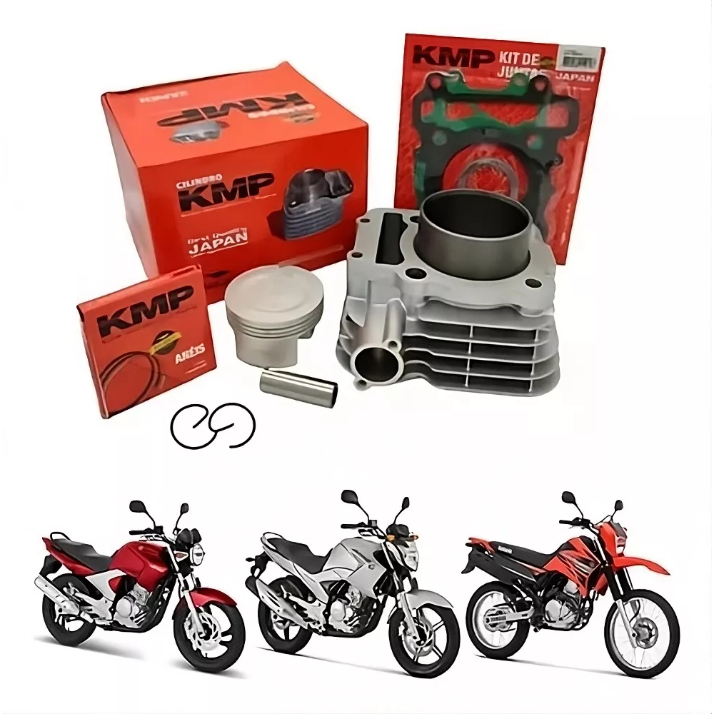 Kit Cilindro Motor Yamaha Fazer 250 Lander Xtz 250 Tenere Kmp Original em Oferta na Shopee