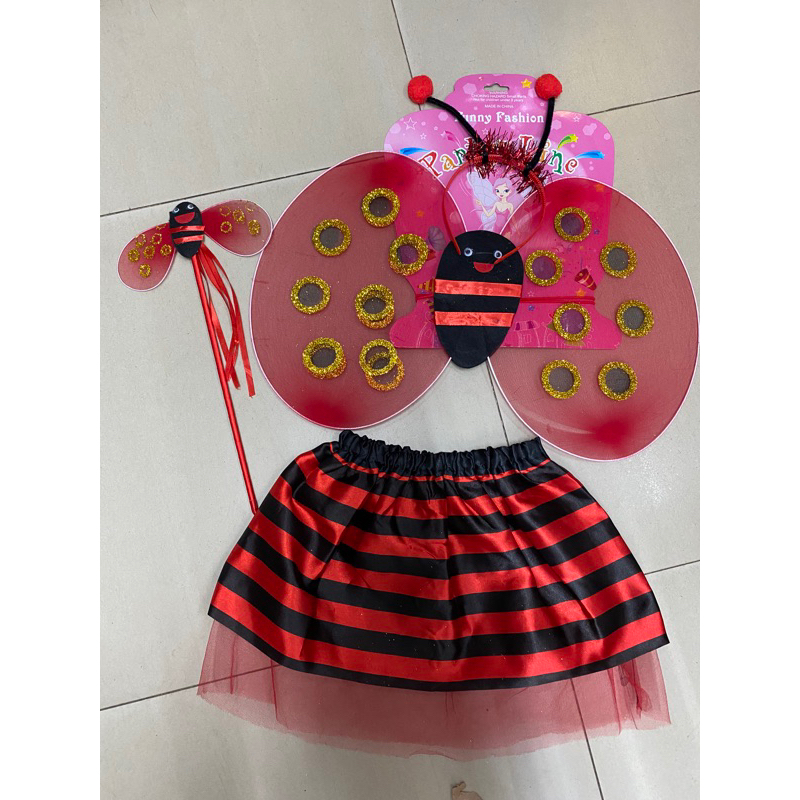 fantasia  abelhinha ou joaninha  Infantil Carnaval Festa Kit C/4 Pçs em Oferta na Shopee