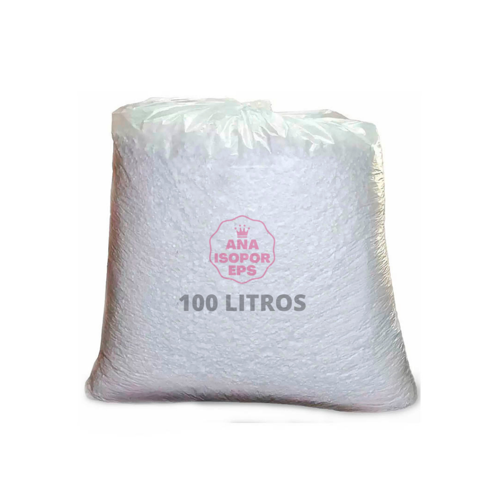 100 Litros de Isopor em Flocos Para Floquinhos de Neve Ultra Triturado em Oferta na Shopee