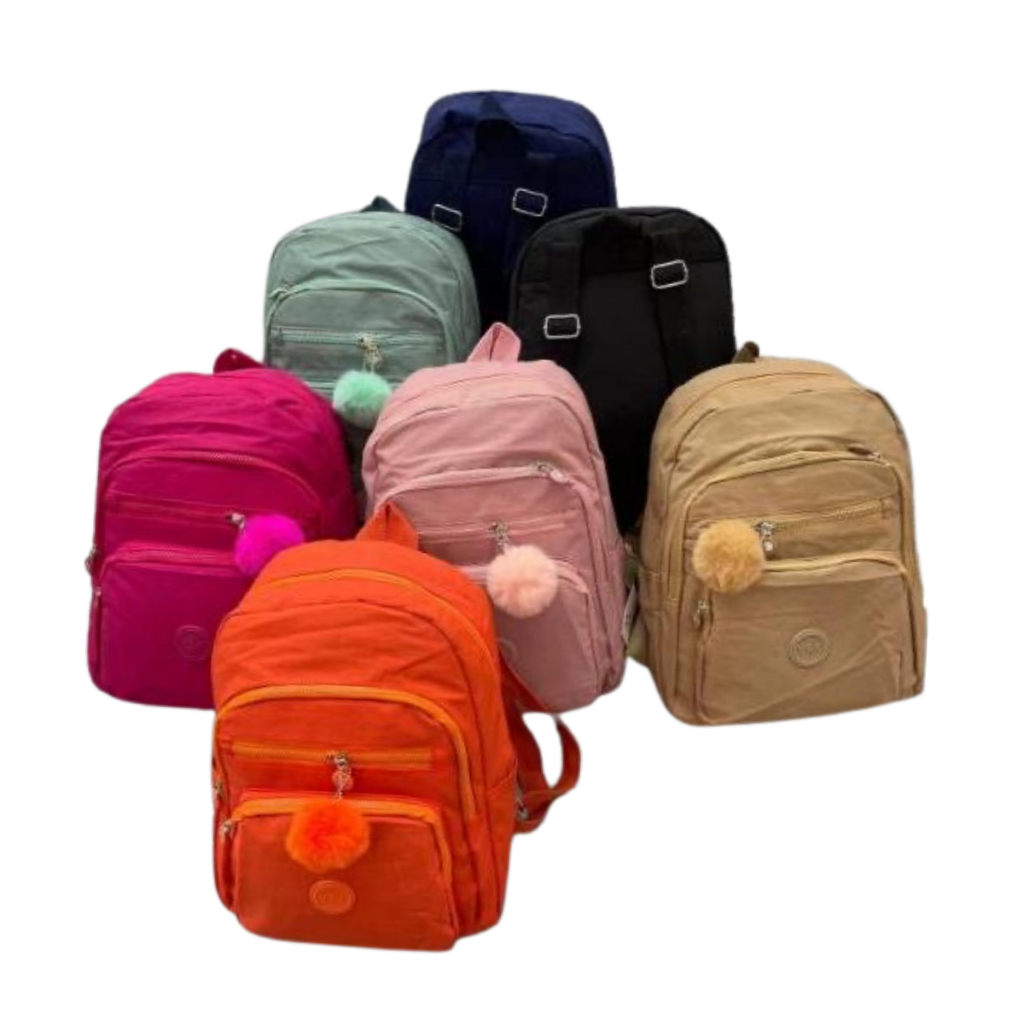 Mochila Feminina Escolar Passeio e Trabalho Tactel Forrada em Nylon em Oferta na Shopee
