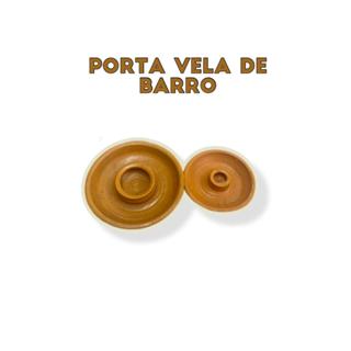Porta Velas De Barro Castiçal Envernizado e Sem Verniz 7 dias e 1 vela em Oferta na Shopee