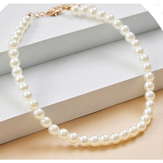 Colar gargantilha com pérolas em Oferta na Shopee