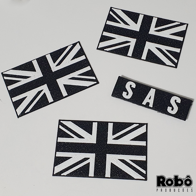 Ghost Cosplay - Kit Patches 3D - Bandeiras Britânica e SAS em Oferta na Shopee