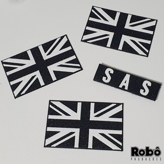 Ghost Cosplay - Kit Patches 3D - Bandeiras Britânica e SAS em Oferta na Shopee