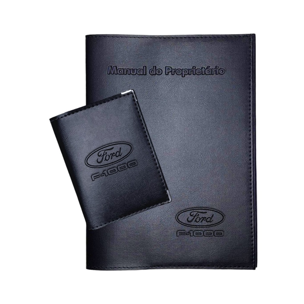 Ford F1000 Kit Porta Manual Cristal com Porta Documentos