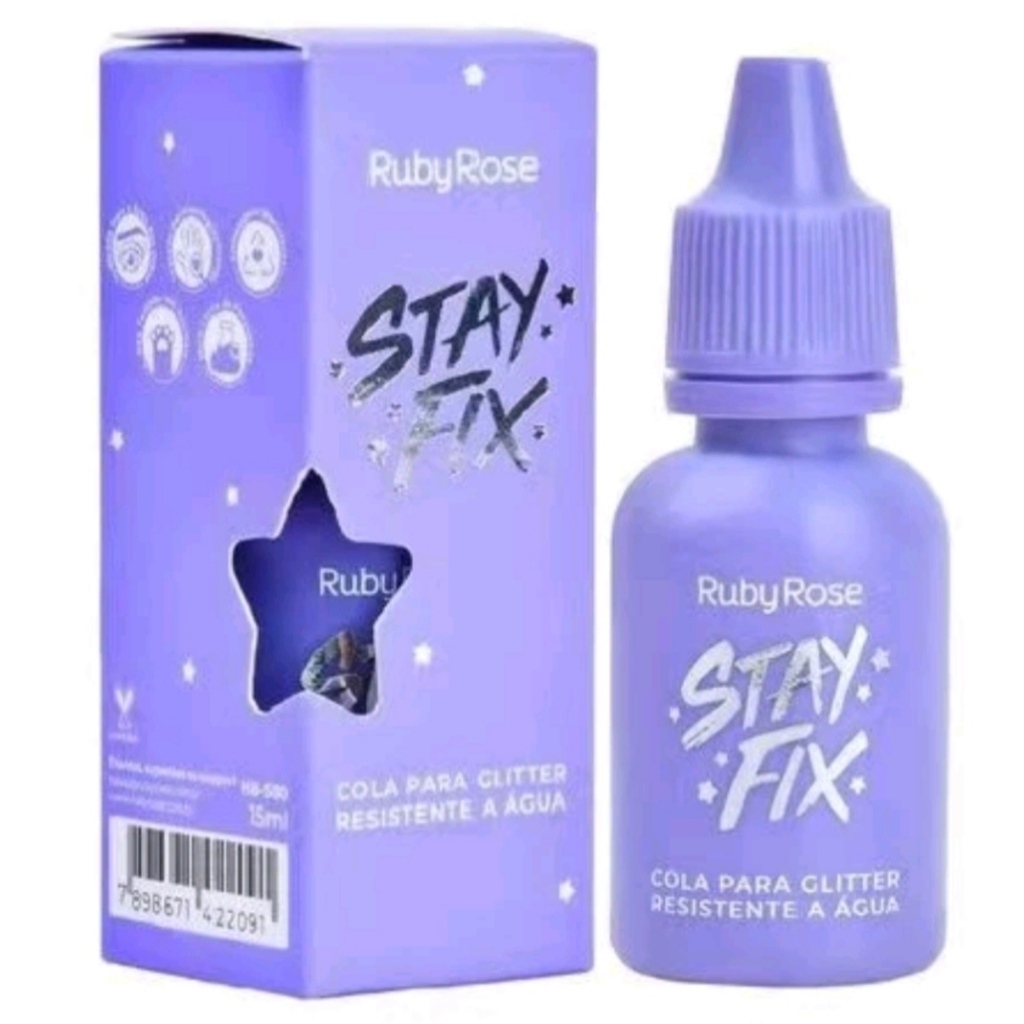 Cola Para Glitter Resistente a Água Stay Fix HB584 -15ml em Oferta na Shopee